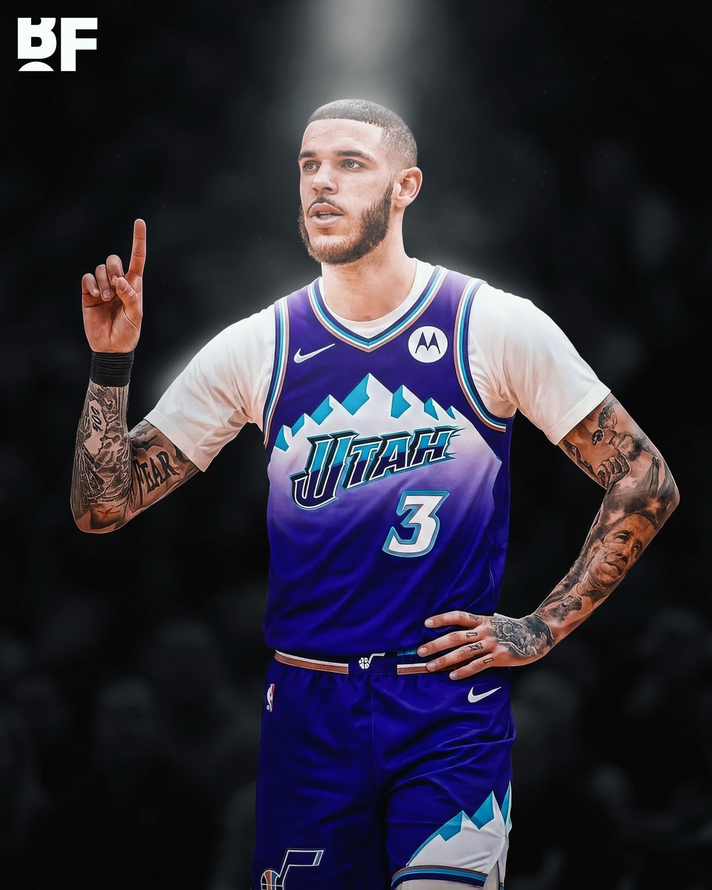 足球直播-官方：爵士通过交易得到朗佐-鲍尔+2次轮，并将兰代尔送至老鹰